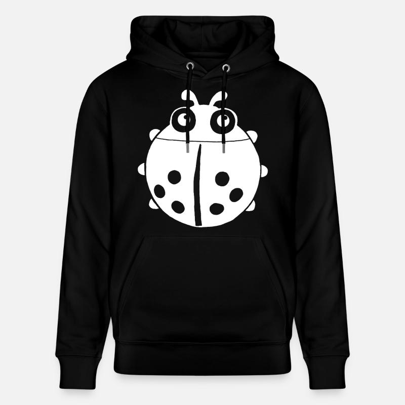 Weißer Marienkäfer - Stanley/Stella Unisex Bio-Hoodie CRUISER  - Schwarz