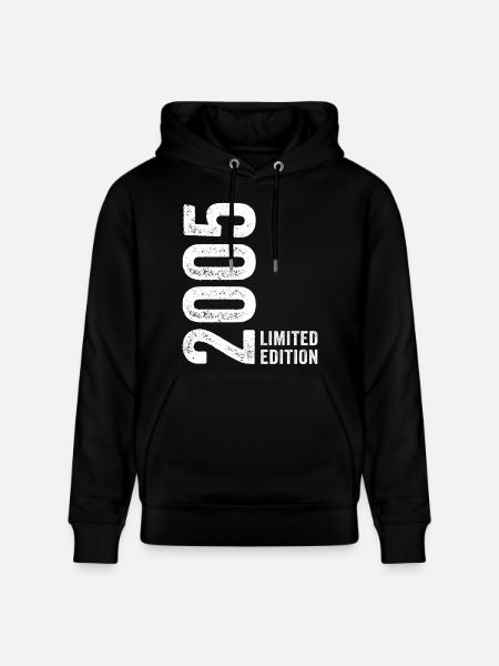 2005 Édition Limitée 21 ans anniversaire - Sweat à capuche bio CRUISER Stanley/Stella Unisexe - noir