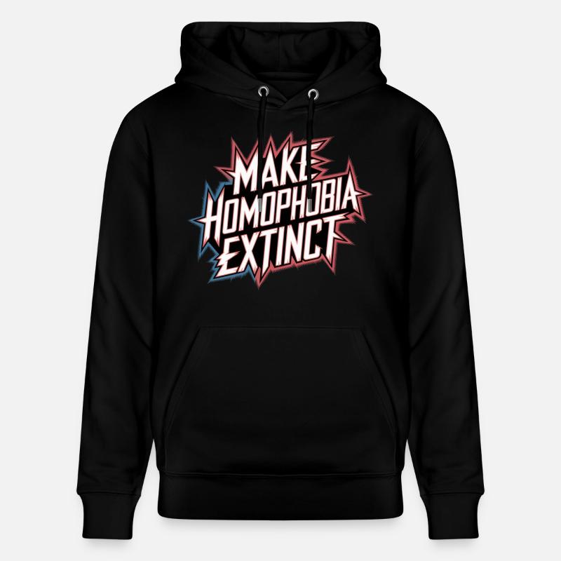 Make Homophobia Extinct 7 - Stanley/Stella Unisex Bio-Hoodie CRUISER - Schwarz