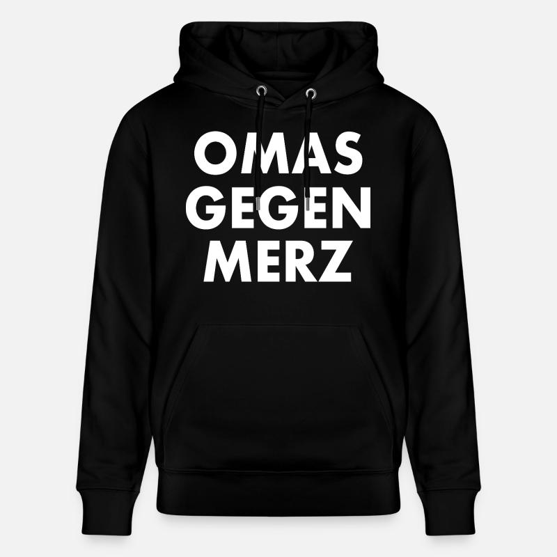 Omas gegen merz - Stanley/Stella Unisex Bio-Hoodie CRUISER  - Schwarz