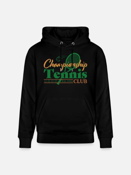 Tennis Club - Stanley/Stella CRUISER Unisex Organic Hoodie - black
