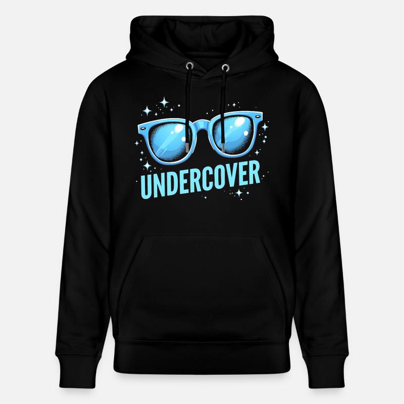 Déguisement Undercover - Sunglasses Fun - Sweat à capuche bio CRUISER Stanley/Stella Unisexe - noir