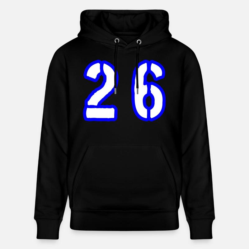 26 Symbole numérique - Sweat à capuche bio CRUISER Stanley/Stella Unisexe - noir