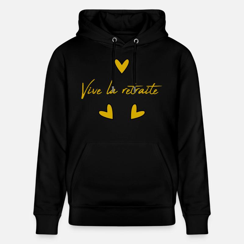 RETRAITE. BONNE RETRAITE. JOYEUSE RETRAITE - Sweat à capuche bio CRUISER Stanley/Stella Unisexe - noir