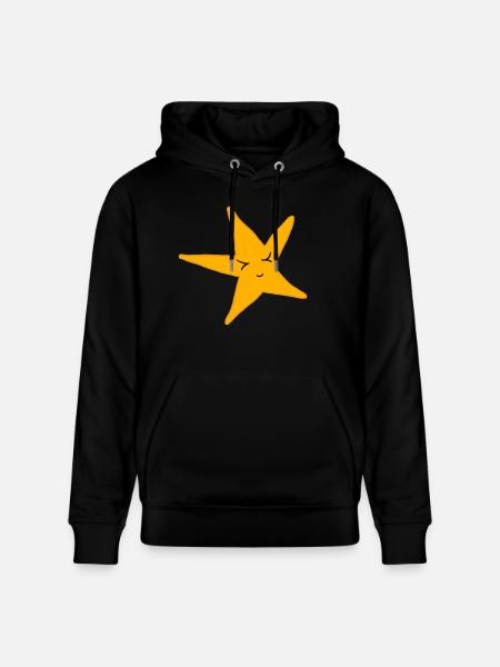 lucky star - Stanley/Stella CRUISER Unisex Organic Hoodie - black