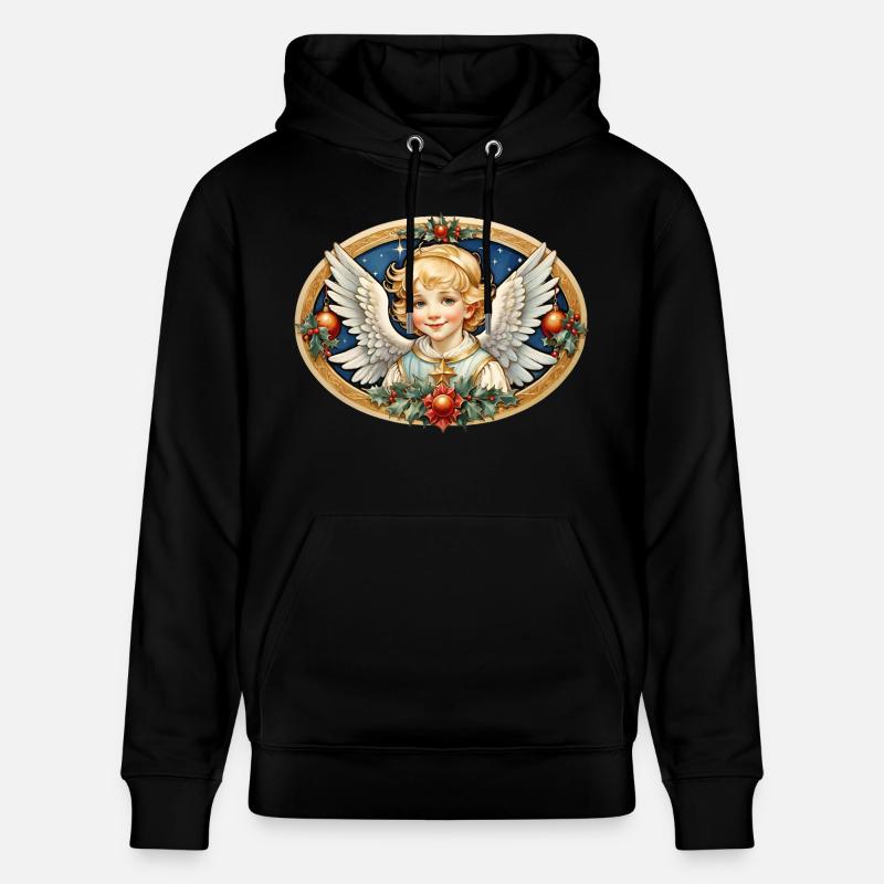 Ange de Noël - Sweat à capuche bio CRUISER Stanley/Stella Unisexe - noir