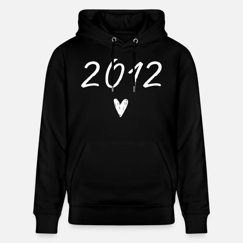 2012 coeur anniversaire - Sweat à capuche bio CRUISER Stanley/Stella Unisexe - noir