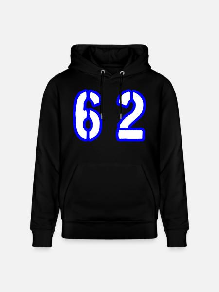 62 Symbole numérique - Sweat à capuche bio CRUISER Stanley/Stella Unisexe - noir