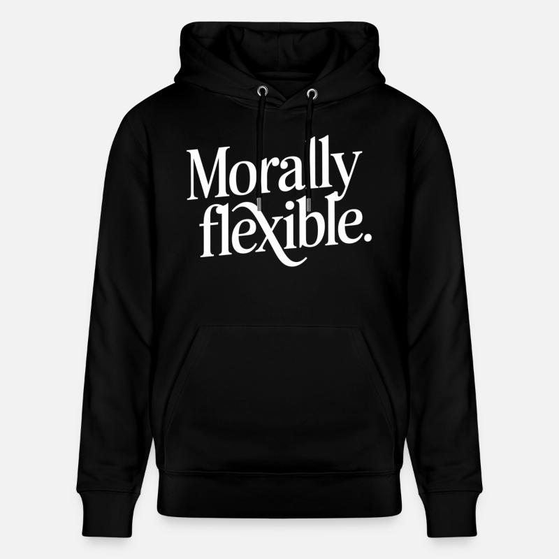 Morally Flexible 14 - Stanley/Stella Unisex Bio-Hoodie CRUISER  - Schwarz