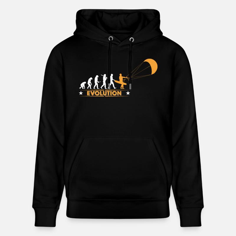 Kitesurf - evolution - Sweat à capuche bio CRUISER Stanley/Stella Unisexe - noir