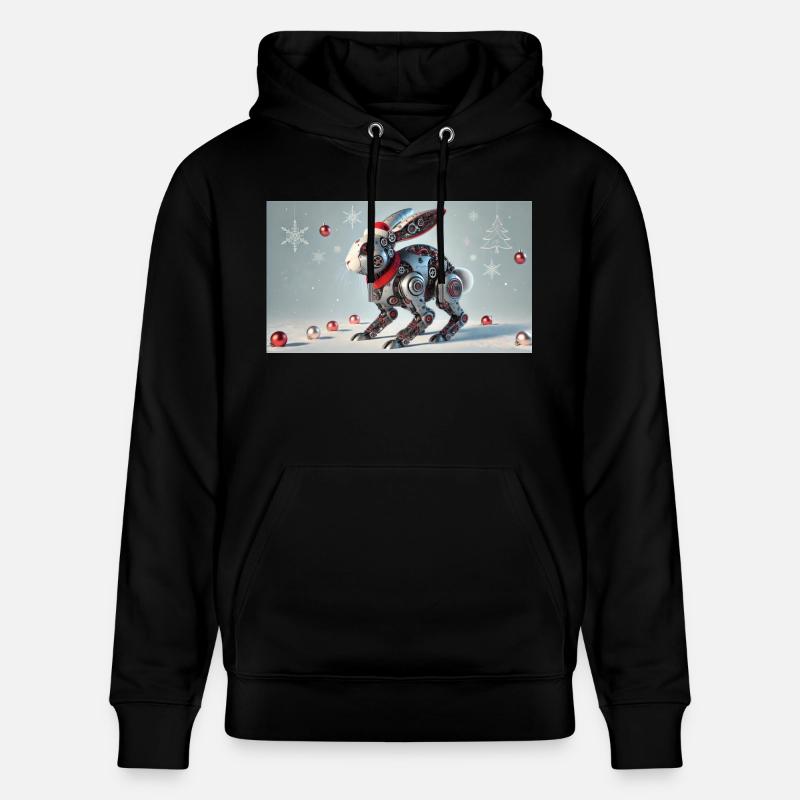 Weihnachtshase - Stanley/Stella Unisex Bio-Hoodie CRUISER  - Schwarz