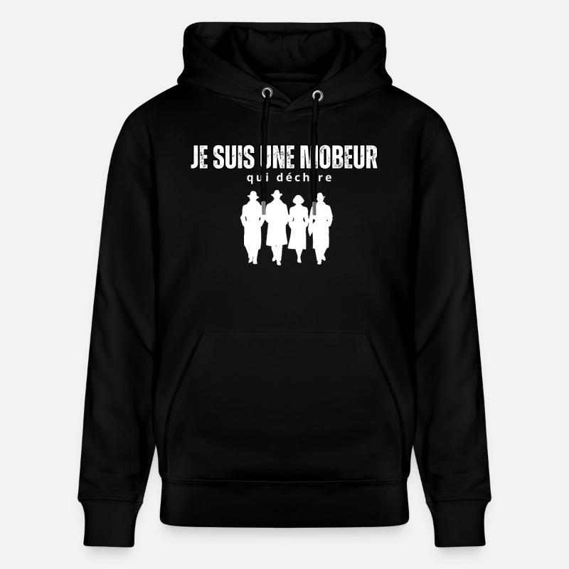 mobeur qui déchire - Sweat à capuche bio CRUISER Stanley/Stella Unisexe - noir