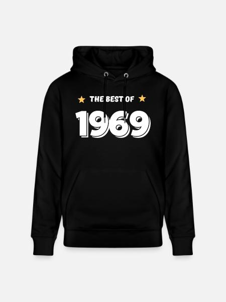 Das Beste von 1969 - Stanley/Stella Unisex Bio-Hoodie CRUISER  - Schwarz