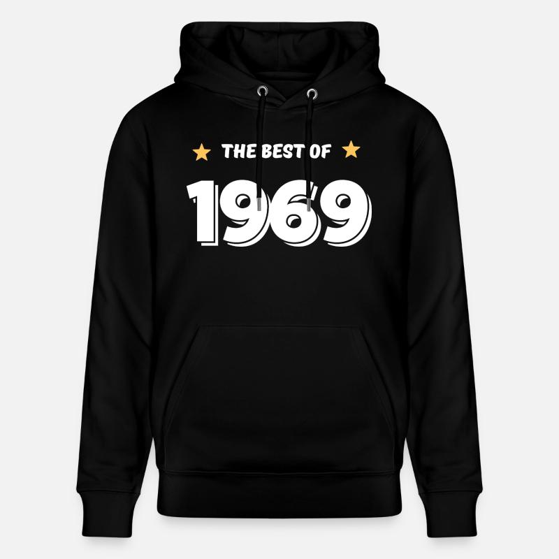 Das Beste von 1969 - Stanley/Stella Unisex Bio-Hoodie CRUISER  - Schwarz