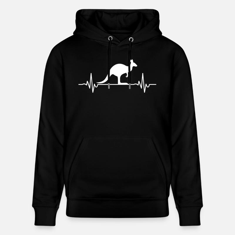 Känguru - Australien - Geschenk - Stanley/Stella Unisex Bio-Hoodie CRUISER  - Schwarz