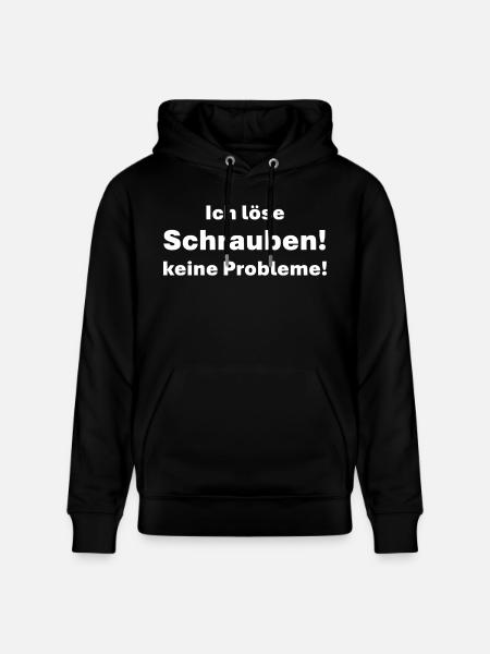 I don't solve screws problems - Stanley/Stella CRUISER Unisex Organic Hoodie - black