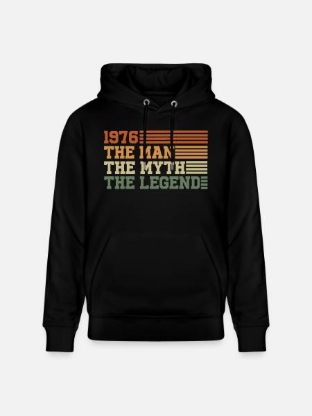 1976 - Stanley/Stella Unisex Bio-Hoodie CRUISER  - Schwarz