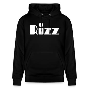 Modernes Rizz Design - Stanley/Stella Unisex Bio-Hoodie CRUISER  - Schwarz - Vorne - Alina (178cm) & Michal (187cm)