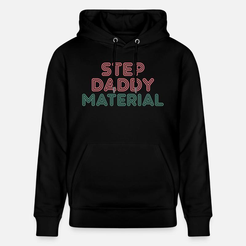 Step Daddy Material 14 - Stanley/Stella Unisex Bio-Hoodie CRUISER  - Schwarz