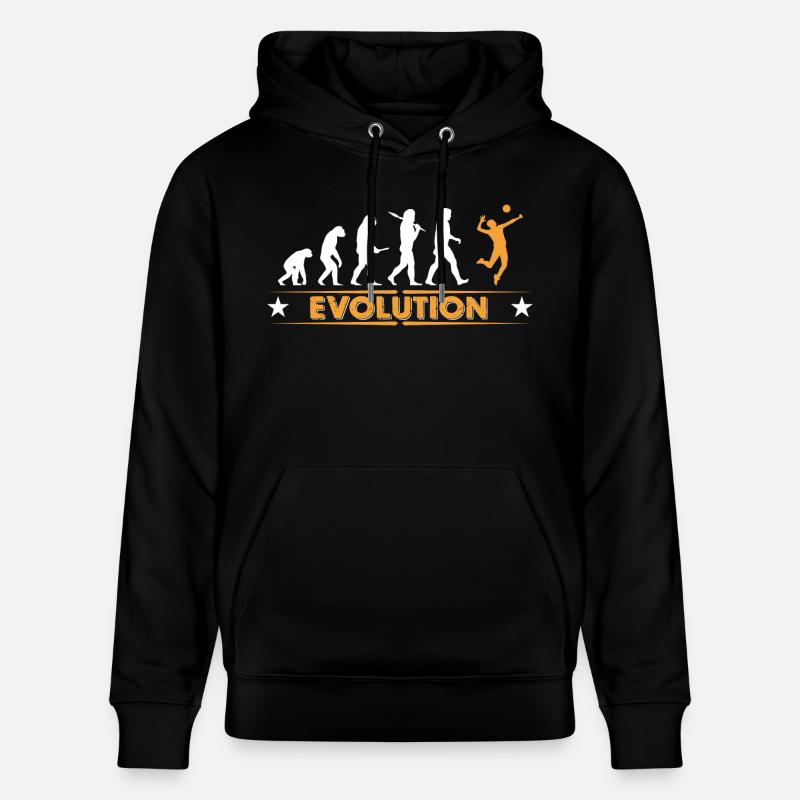 Volleyball Evolution - orange/weiss - Sweat à capuche bio CRUISER Stanley/Stella Unisexe - noir