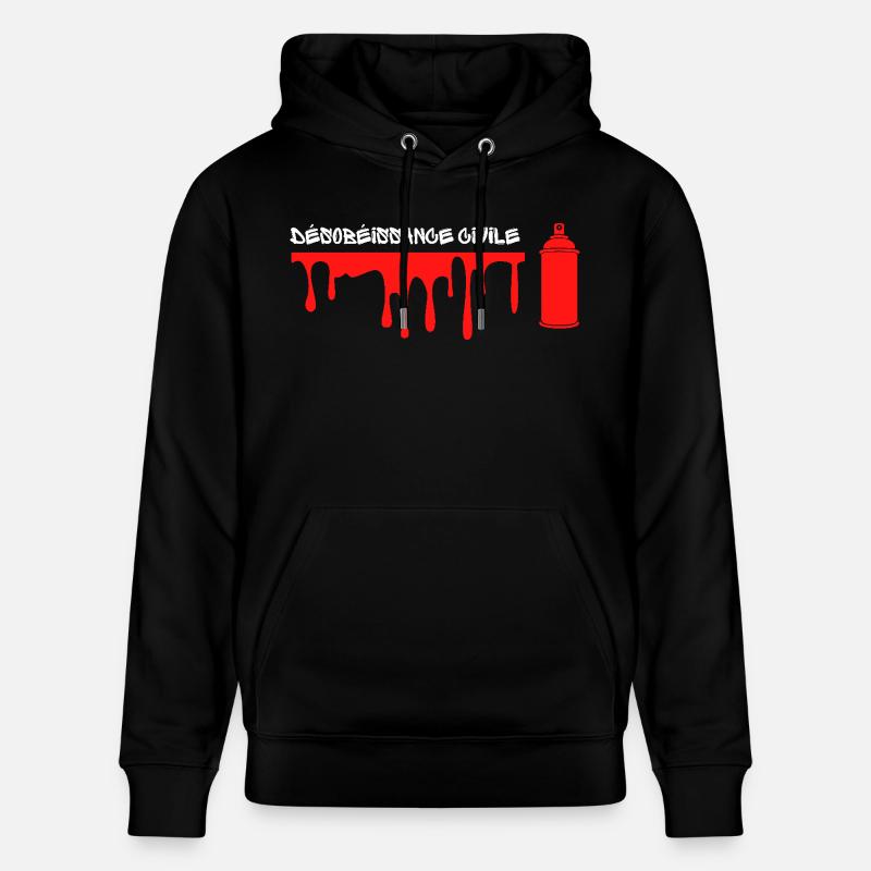 Désoibeissance civile - Sweat à capuche bio CRUISER Stanley/Stella Unisexe - noir