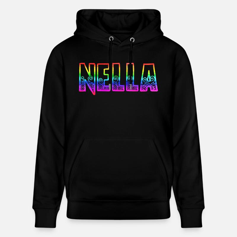 nella rs arc-en-ciel - Sweat à capuche bio CRUISER Stanley/Stella Unisexe - noir