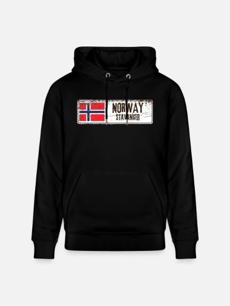 Stavanger Norway - Stanley/Stella CRUISER Unisex Organic Hoodie - black