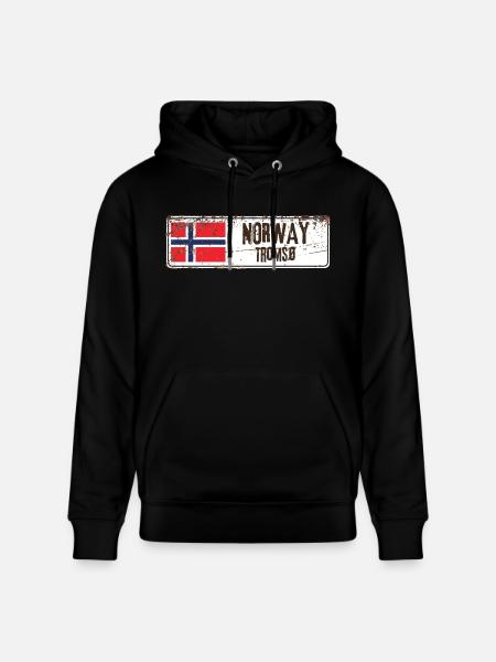 Tromso Norway - Stanley/Stella CRUISER Unisex Organic Hoodie - black