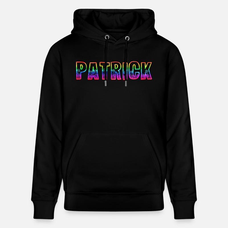 patrick rs rainbow - Stanley/Stella CRUISER Unisex Organic Hoodie - black