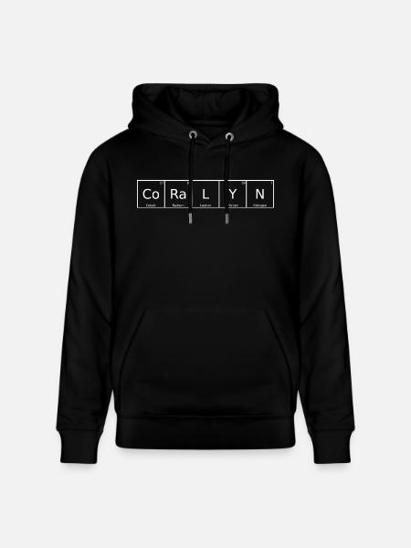 Coralyn Navn Fornavn Kemi Grundstof i det periodiske system - Stanley/Stella CRUISER økologisk unisex-hoodie - sort