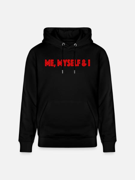 me myself & I - Stanley/Stella CRUISER Unisex Organic Hoodie - black