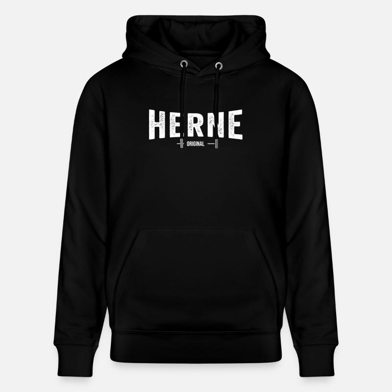 Herne Original - Stanley/Stella Unisex Bio-Hoodie CRUISER  - Schwarz