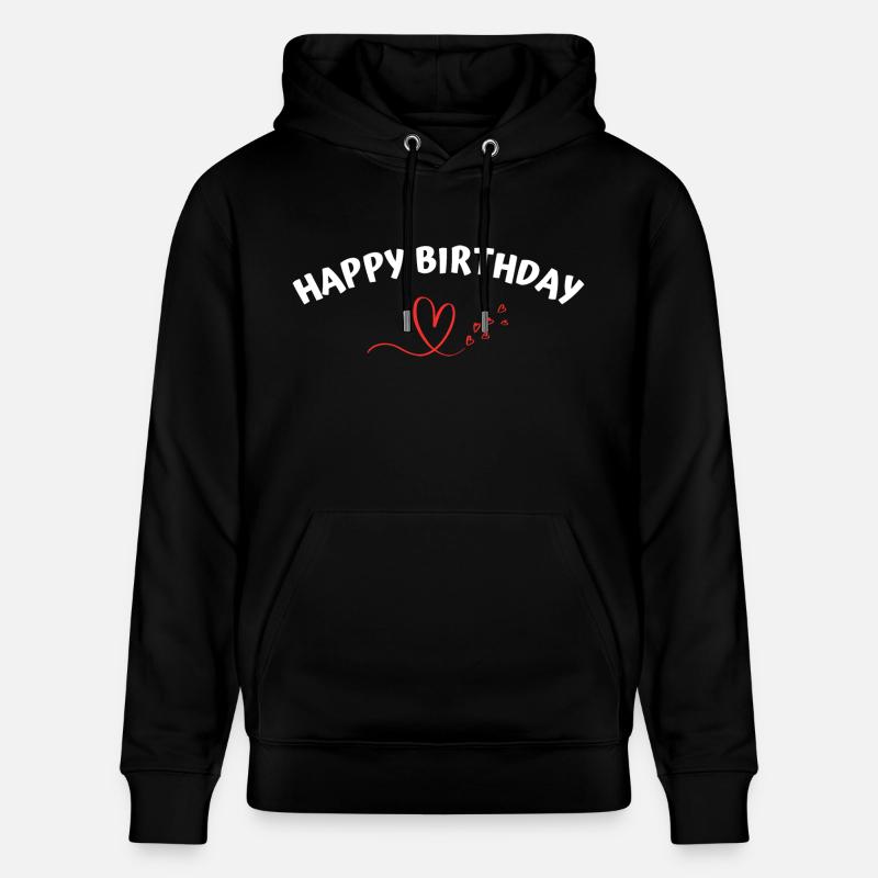 Bon anniversaire - Sweat à capuche bio CRUISER Stanley/Stella Unisexe - noir