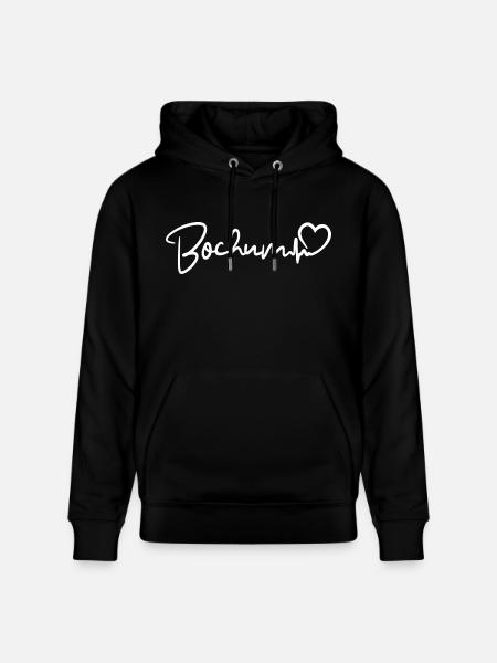 Bochum Herzschlag - Stanley/Stella Unisex Bio-Hoodie CRUISER  - Schwarz