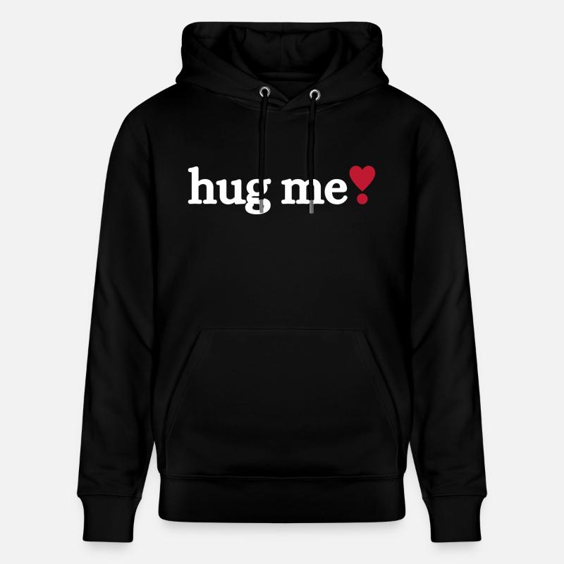 Hug me - Stanley/Stella Unisex Bio-Hoodie CRUISER  - Schwarz