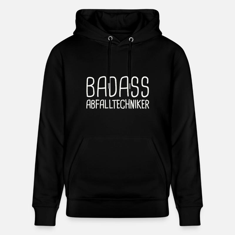 Technicien des déchets Badass - Sweat à capuche bio CRUISER Stanley/Stella Unisexe - noir