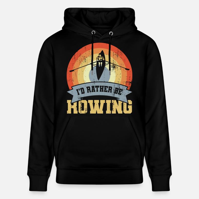 I’d Rather Be Rowing - Stanley/Stella Unisex Bio-Hoodie CRUISER  - Schwarz
