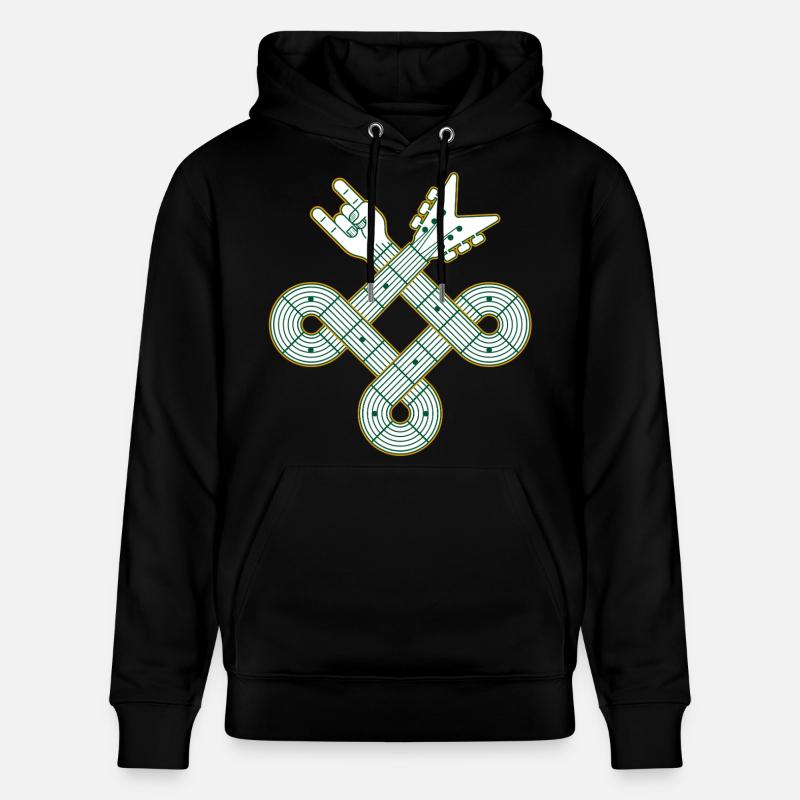 Celtic Knot Guitar - Stanley/Stella Unisex Bio-Hoodie CRUISER  - Schwarz