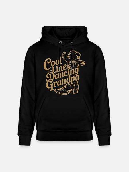 Cool Line Dance Grandfather - Stanley/Stella CRUISER Unisex Organic Hoodie - black