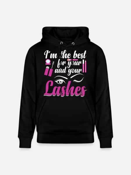  Eyelash Artist Cosmetologist Lash Technician - Stanley/Stella CRUISER Unisex Organic Hoodie - black