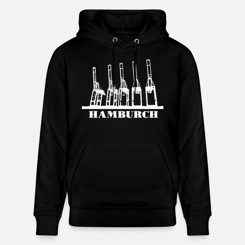 Hamburch - Stanley/Stella Unisex Bio-Hoodie CRUISER  - Schwarz