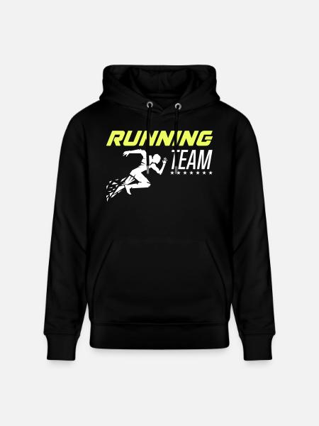 Running Team 1 - Stanley/Stella CRUISER Unisex Organic Hoodie - black