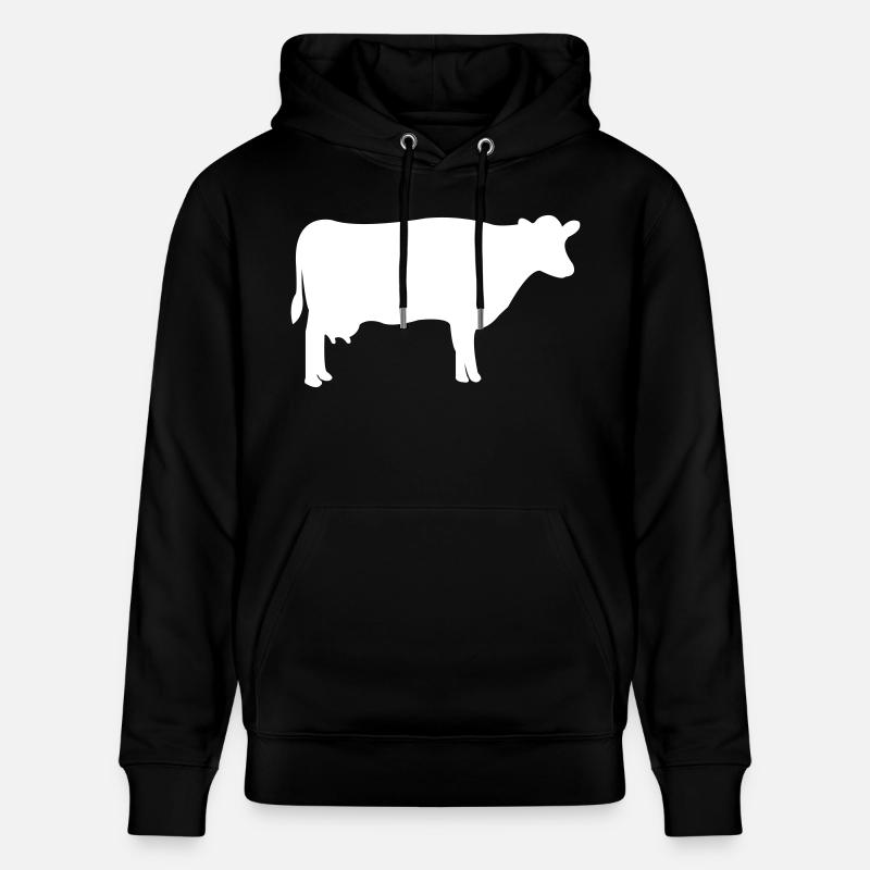 vache - Sweat à capuche bio CRUISER Stanley/Stella Unisexe - noir