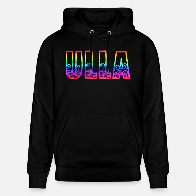 ulla rs arc-en-ciel - Sweat à capuche bio CRUISER Stanley/Stella Unisexe - noir