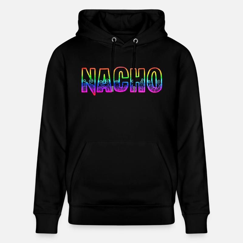 nacho rs regenbogen - Stanley/Stella Unisex Bio-Hoodie CRUISER  - Schwarz