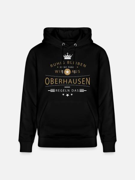 Ruhig bleiben Oberhausen - Stanley/Stella Unisex Bio-Hoodie CRUISER - Schwarz