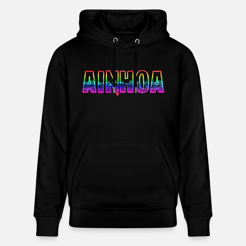 ainhoa rs arc-en-ciel - Sweat à capuche bio CRUISER Stanley/Stella Unisexe - noir