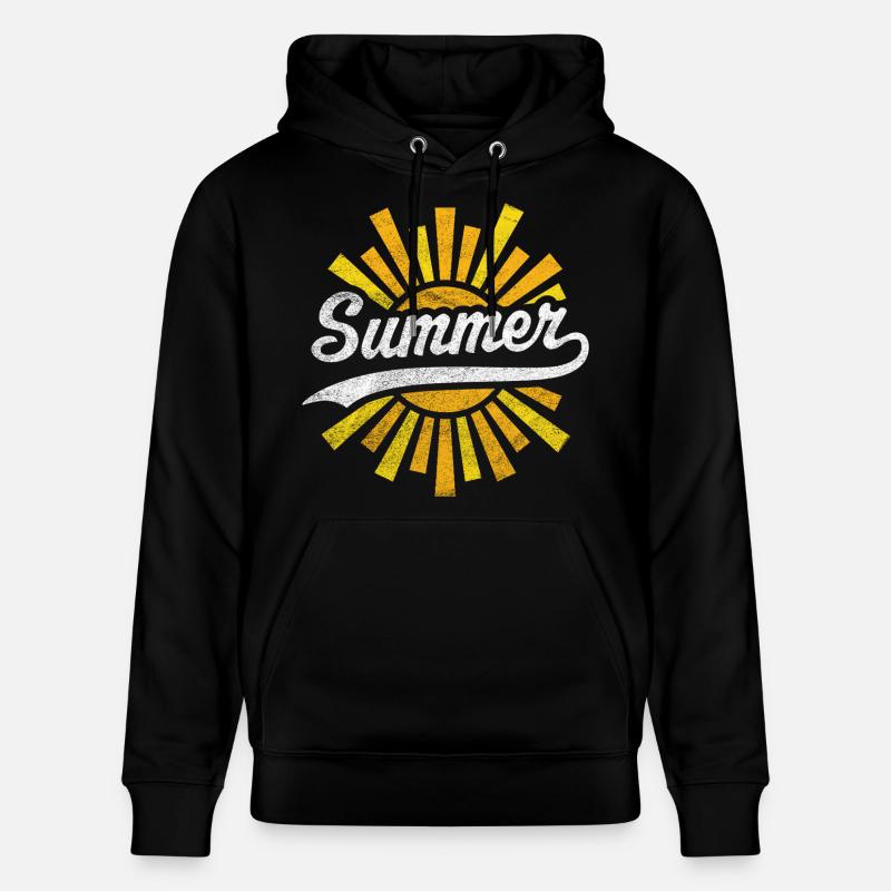 Soleil d’été - Sweat à capuche bio CRUISER Stanley/Stella Unisexe - noir