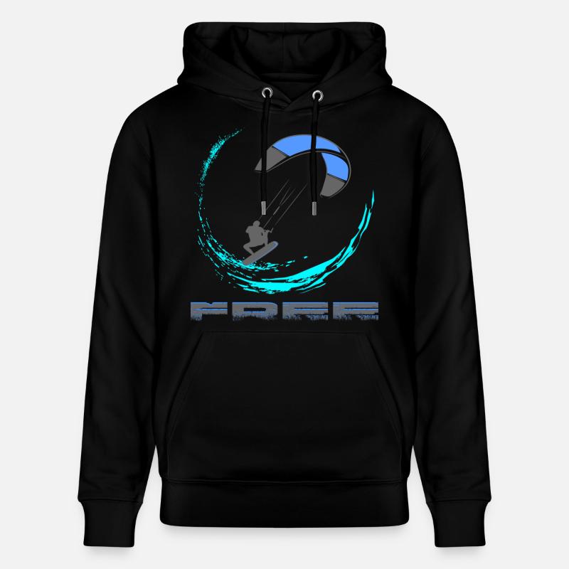 Kitesurf - Sweat à capuche bio CRUISER Stanley/Stella Unisexe - noir