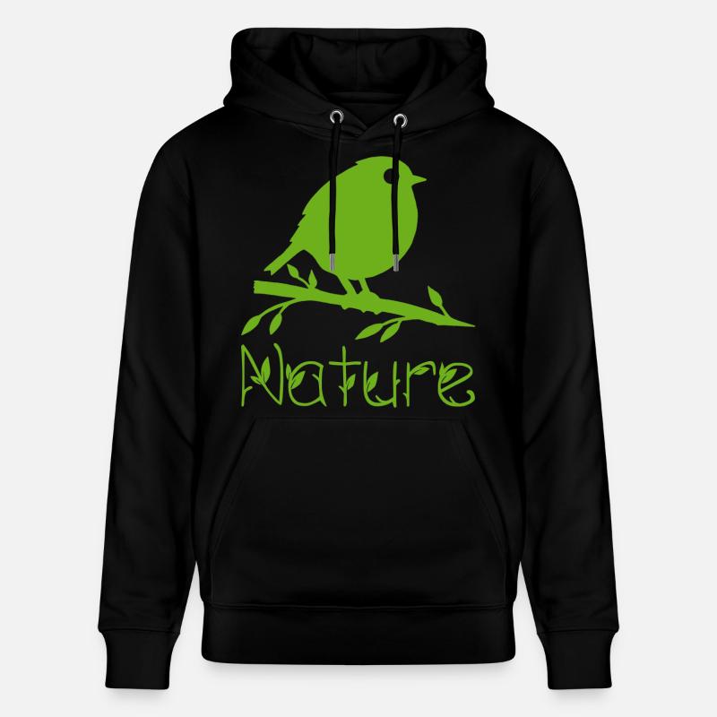 La nature se réveille - Sweat à capuche bio CRUISER Stanley/Stella Unisexe - noir
